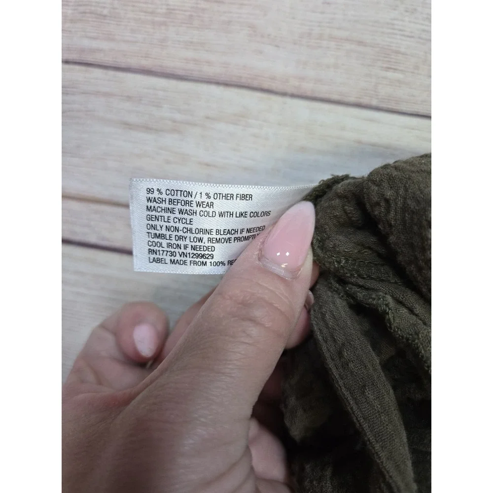 Art class Girls Shorts Size Small 6-6x Tie Belt Olive‎ green Paper bag waist